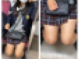 JK風制服美女の真上からのエロ過ぎるミニスカ生脚236 真上篇