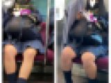 JK風制服美女の対面エロ過ぎるミニスカ生脚238