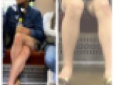 パンチラありなJK風私服美女の対面エロ過ぎるミニスカ生脚243