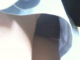 パンチラ盗撮 OLさん 電車内で黒パンツ盗撮
