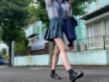【動画】青チェ?通学風景