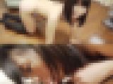 るみちゃんシリーズ２-③　猫耳ヒョウ柄V字フロント　超露出衣装と猫耳姿でディルドーフェラ