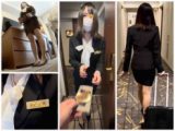問題作:逆さ撮りの瞬間45☆ロリ顔ロリ声ホテル嬢☆顔出し☆ルームサービス呼び出し交渉☆（フラッシュ撮影/エレベーター/ホテル室内