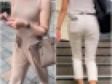【2名・人妻らしからぬエロい着衣尻】
