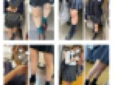 4名のJK風制服美女の対面立ちエロ過ぎるミニスカ生脚294