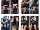 4名のJK風制服美女の対面エロ過ぎるミニスカ生脚296