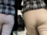 【高画質フルHD】若さ溢れる私服J風の尻①