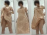 【試着室】☆スレンダーお姉さんのお可愛い下着姿がたまらない!!!