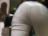 お姉さんのお尻：もう肌色やんｗ肉感溢れる透けTバックお姉さん①