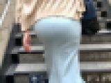 【清楚な可愛いOL】清楚でエロいフェロモンが漂う淫乱セレブ感の女が会社まで闊歩する。どエロいお尻は隠せない変態OL【662】