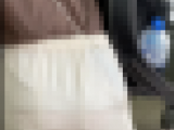 パンティ透け透けで通勤中の美人OLさん♪