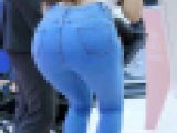 お姉さんの後ろ姿 ２４８　番外編　爆尻　突き出し　ジーンズ　パンツ　