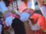 しゃがんで少し下から撮影3人組の真ん中コスプレ2016冬【動画】イベント編 2859と2844セット販売