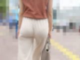 【新機材】【4K高画質】 肉尻の動きもレースのラインも ペラペラパンツ