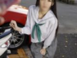 【セーラー服リモバイ】将来の夢はピアニストな華奢ガリ貧乳ロ●ィタびしょうじょに、道路でリモバイ装着させたらガクガク崩れ落ちて腰砕