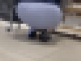 【30代熟女の巨尻】あざとい系熟女　男を誘うニットのタイトスカート巨尻　Tバック透け透けでエロw