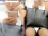 (電車対面）(顔出し)黒のパンプスからそそり立つ…黒パンストあんよを無防備にひろげちゃう…タイトミニOLお姉さんを観察してみまし