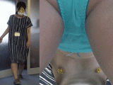 オフィスの洗い場でパンチラ撮影！ノーブラで小ぶりなオッパイ丸見えに！ 　(HD) NO.18