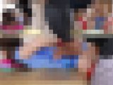 淡々と繰り広げられる診察台でのローションくすぐりにメス声で反応しまくる美形姉さん（完全オリジナル）