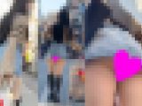 【4K60P街撮り】お尻見えてる?超激ミニスカ清楚系女子☆☆☆