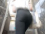 【4K高画質】ぴったりフィット黒レギパンJD