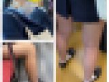 JK風制服美女のエロ過ぎる立ち接近ミニスカ生脚438