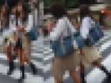 制服女子街撮り24　ガングロギャル