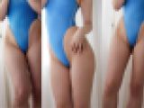 【フェチ動画】元水泳部の伸びやかな肢体と太もも！165cm完璧BODY現役アイドルの鼠蹊部に食い込むハイレグR●ALISE