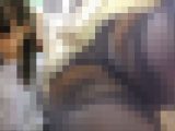 【勃起注意】パンチラカメラ 039 ストッキング越しに白いパンティ