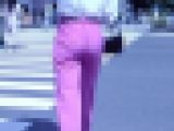 長身で超美人お姉さんがピンクのピタパン履いてお尻がムニュムニュエロい