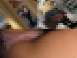 【パンチラ盗撮】か弱そうな黒髪清楚系童顔炉利J○リフレ嬢の休憩時間を尾行してパン凸突撮　※マスク無 顔出し有