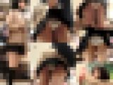 【鬼畜スカートめくり35】～お尻に食い込む白P,太ももが激エロな美少女J○5連続めくり～