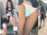 正真正銘かわいいルーズソックスちゃん、撮影バレ[Train][逆さ][顔出し][４K]