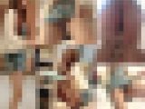 生尻激ミニTバックが徐々に赤く染まる！？可愛い顔でスタイル抜群の店員が 卑猥過ぎるパンチラを披露！新入りショップ店員さん24