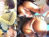色々見えすぎてる…( ;∀;)②　衝撃映像　爆乳Hカップ青チェJ〇・ハミ毛・食い込みの激エロおぱんちゅ　超ミニスカでパンツ見られ