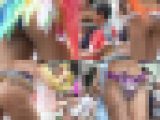 【フェチ動画】生尻日焼けTバックダンサーに美味しそうな太もも長身ダンサー乱舞する百花繚乱のサンバパレード