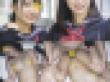 《美少女乱交痴漢》【電車痴漢】親友2人を同時痴漢で羞恥の鬼イカセ★汚いWチ○コを同時にしゃぶらされて連続アクメの乱交地獄