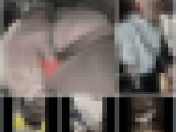 [痴かん盗撮/姉系]たぬき顔のデニスカお姉さん。気が弱すぎてされるがまま。パンストをビリビリにされて尻丸出し