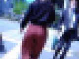 アパレル美女が密着極薄ピタパン履いてプルンプルンの美巨尻肉動かして歩いる姿がイヤらしい