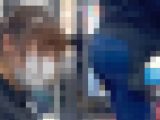 【20代ぽちゃ娘の爆尻②】120cmオーバー！激シコのデニムデカ尻！アイドル顔店員の下品な巨尻【4K】