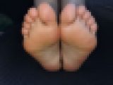 No.9で撮影しているクール系美女ギャルの足裏撮影風景の動画