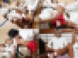 【再販】褐色ショトカの黒ギャル女マネがお気に入りの柔道部顧問に良い思いをさせるべくノリでマワした【胸糞リンカン注意】