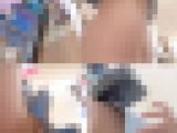 【再販】4K動画☆ミニスカギャルのモロ見え胸チラパンチラ盗撮