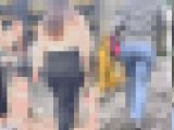 ダブル特盛メガ尻降臨！暑苦しいムッチリエロボディに肉厚ヒップとパンティラインで男を挑発！ 下品なWお姉さん 編