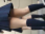 【再販】アイドル制服コスプレ強烈ローアングル全身＋下半身アップ2本セット