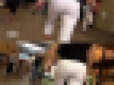 【FHD高画質】 白パンねーさん　強烈ラインとクロッチ付き