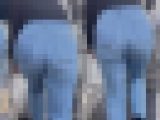 ワガママに発育した特盛メガ尻！肉感エロボディに肉厚なブリンとした爆尻とパンティラインで男を挑発！下品なスキニーデニム 小娘編