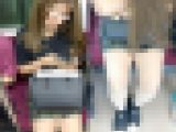 (電車対面）(顔出し)むっちむちなパンストふともも…むき出し率90パーセント？…タイトミニをお召しになって…まどろんじゃうお姉さ