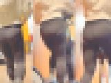 超Sクラスの最強スライム尻降臨！美巨尻をスケベにムニュらせ＋パンティのガチ喰い込みを見せつけて男を挑発！ 下品なパッツンレギンス