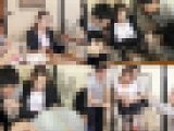 【再販】【PTA打ち上げ乱パ③】ハーフ系美人デカパイ人妻。4P乱.交でパイズリで巨乳を堪能。パイパンマンコに避妊なしで2連続も種付け